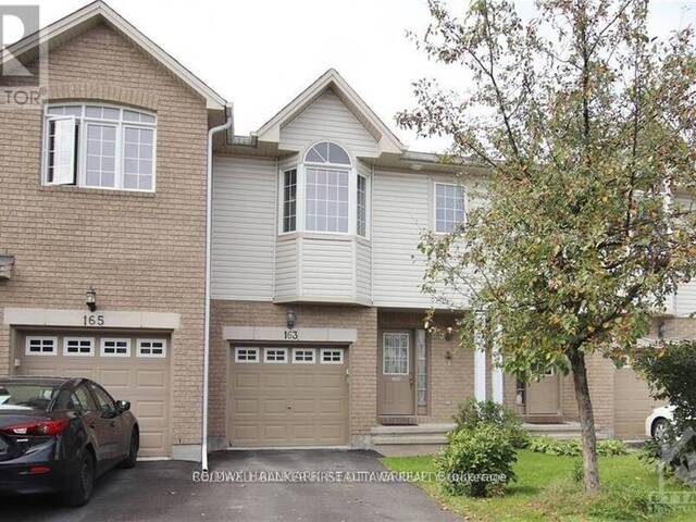163 ROMINA STREET Ottawa Ontario, K2S 0J3 - 3 Bedrooms Home For Sale
