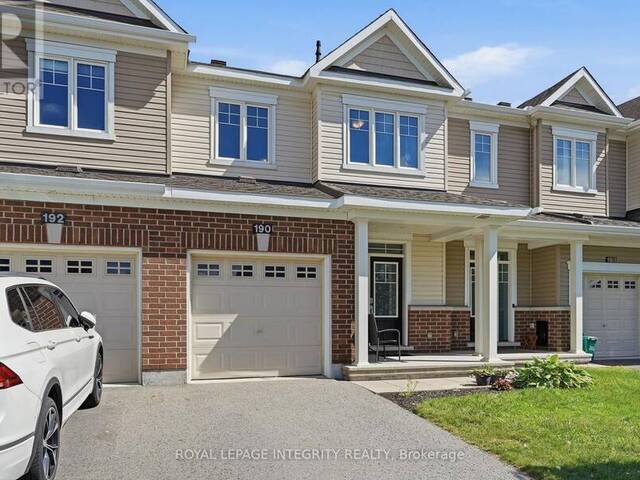 190 YELLOWCRESS WAY Ottawa Ontario, K4A 1C3 - 3 Bedrooms Home For Sale