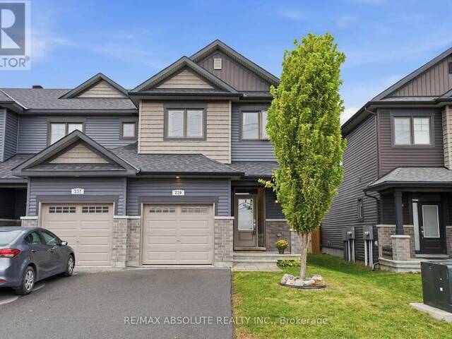 239 TIM SHEEHAN PLACE Ottawa Ontario, K2V 0N1 - 3 Bedrooms Home For Sale