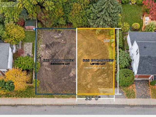 665 BROADVIEW AVENUE Ottawa Ontario, K2A 2L9 - Vacant Land For Sale