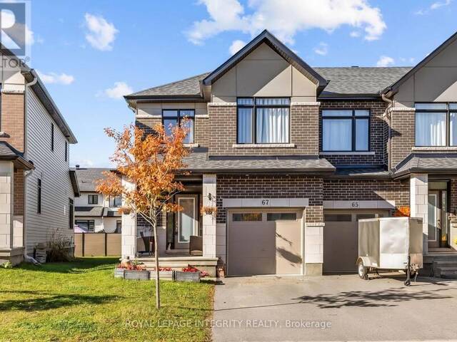67 HEIRLOOM STREET Ottawa Ontario, K4M 0K9 - 4 Bedrooms Home For Sale