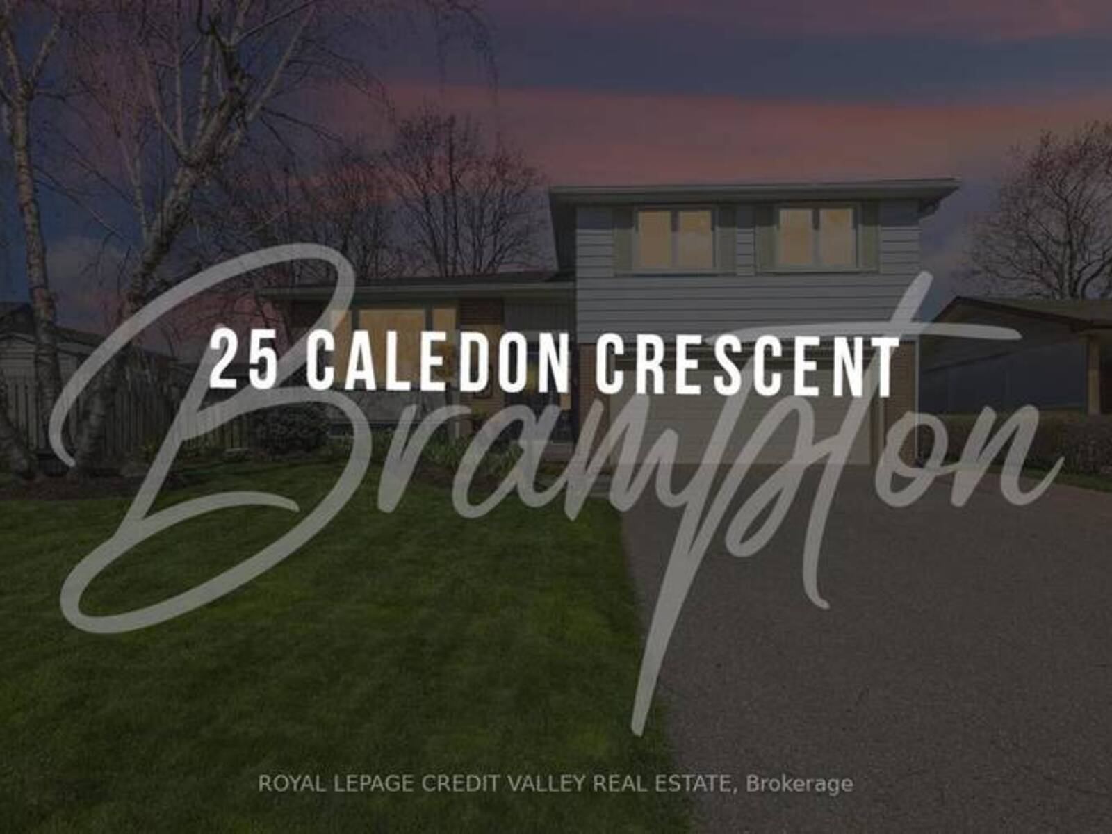 25 CALEDON CRES, Brampton, Ontario L6W 1C6