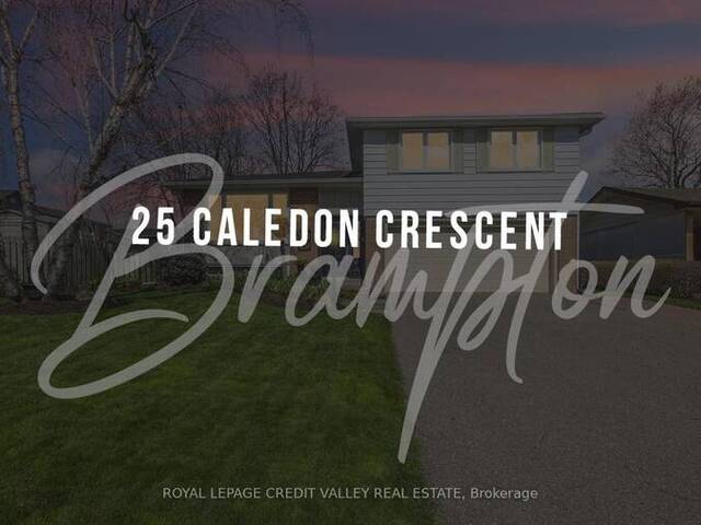 25 CALEDON CRES Brampton Ontario, L6W 1C6
