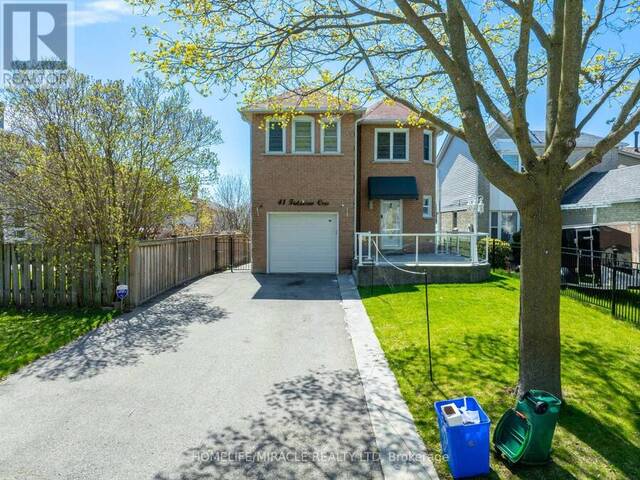41 FIELDVIEW CRESCENT Whitby Ontario, L1N 8B5