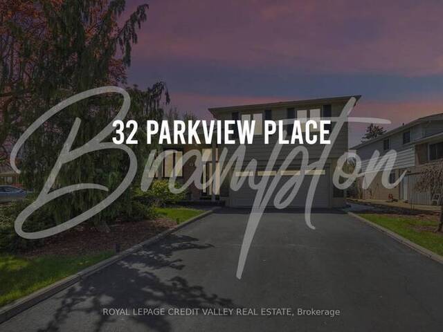 32 PARKVIEW PL Brampton Ontario, L6W 2G3
