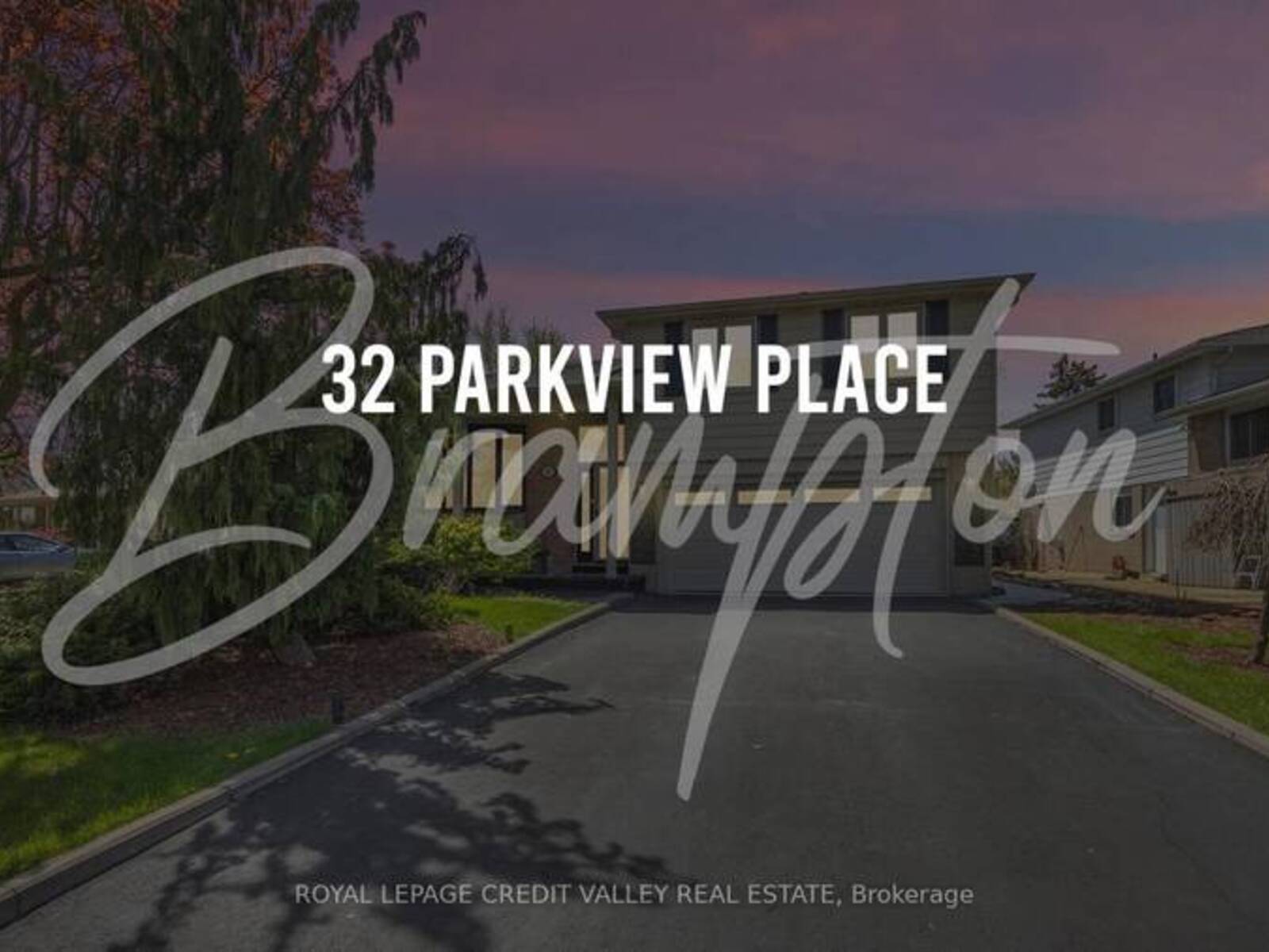 32 PARKVIEW PLACE, Brampton, Ontario L6W 2G3