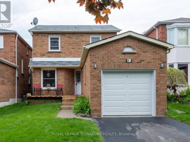 81 FERNBANK PLACE Whitby Ontario, L1R 1T1