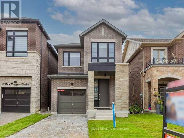 108 CLOSSON DRIVE Whitby Ontario, L1P 0M8