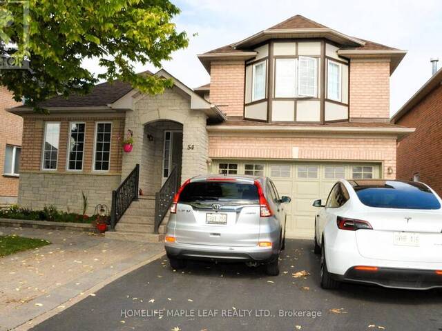 54 WOODVALLEY DRIVE Brampton Ontario, L7A 1Z3