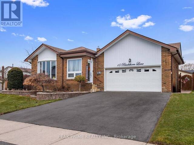 15 BLACKTHORN LANE Brampton Ontario, L6V 3K7