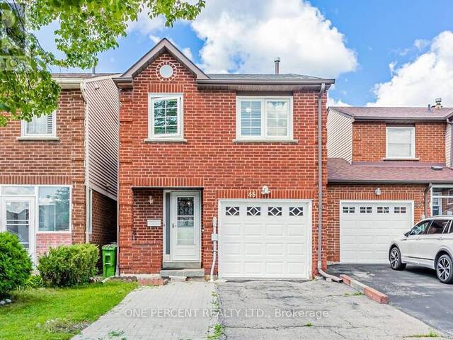 45 WEST BURTON COURT Toronto Ontario, M1S 4P7