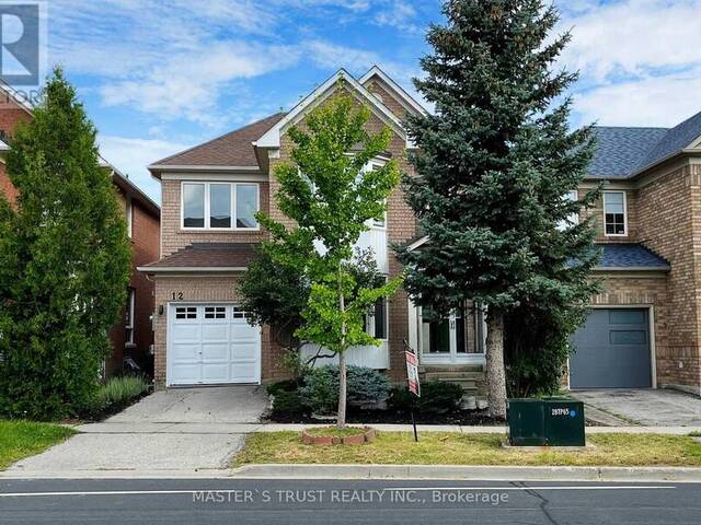 12 CASTLEMORE AVENUE Markham Ontario, L6C 2B3