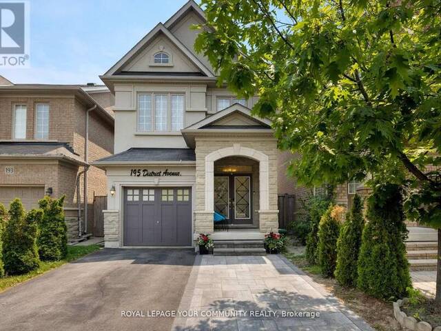 195 DISTRICT AVENUE N Vaughan Ontario, L6A 0Y3