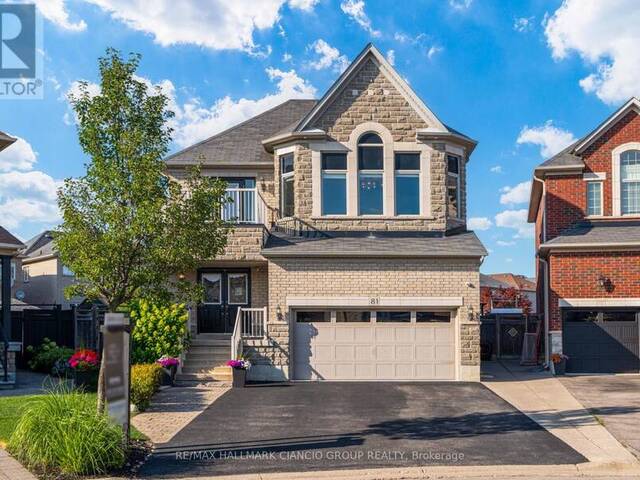 81 AIDAN DRIVE Vaughan Ontario, L4H 0C4