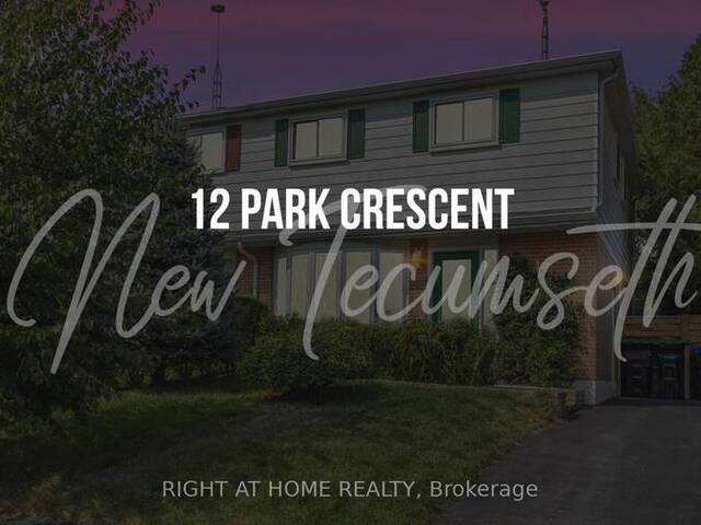 12 PARK CRESCENT New Tecumseth Ontario, L0G 1W0