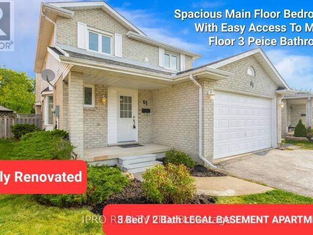 61 MISTYWOOD DRIVE Hamilton Ontario, L8J 2N7