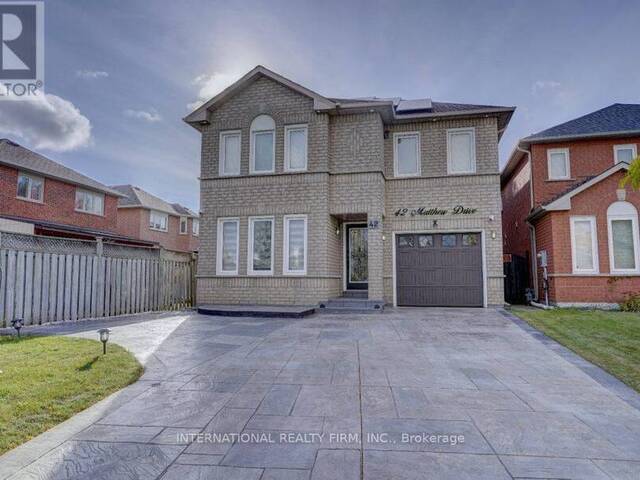 42 MATTHEW DRIVE Vaughan Ontario, L4L 9B4