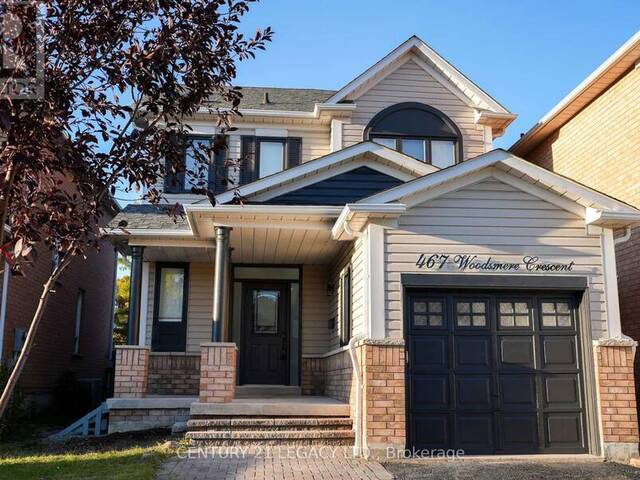 467 WOODSMERE CRESCENT Pickering Ontario, L1V 7A5