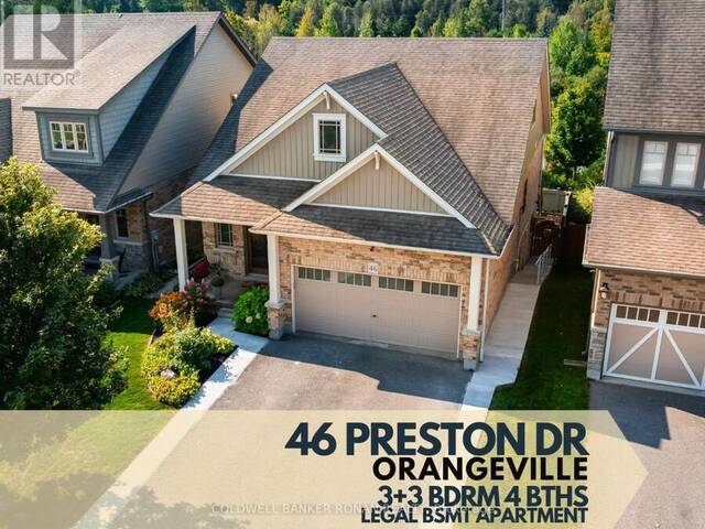 46 PRESTON DRIVE Orangeville Ontario, L9W 0C6