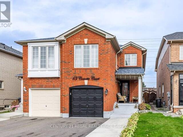 13 CORVETTE COURT Brampton Ontario, L7A 2H7