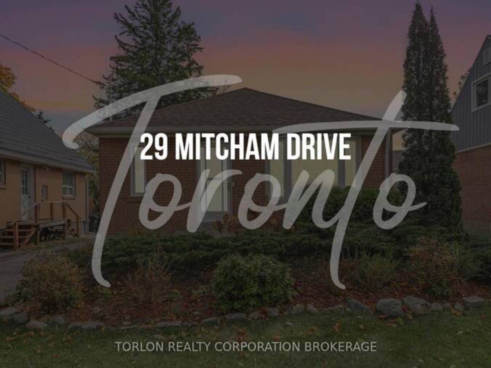 29 MITCHAM DRIVE, Toronto, Ontario M8W 2J6