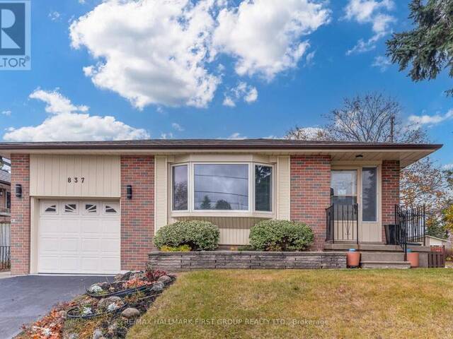 837 HILLCREST ROAD Pickering Ontario, L1W 2P8