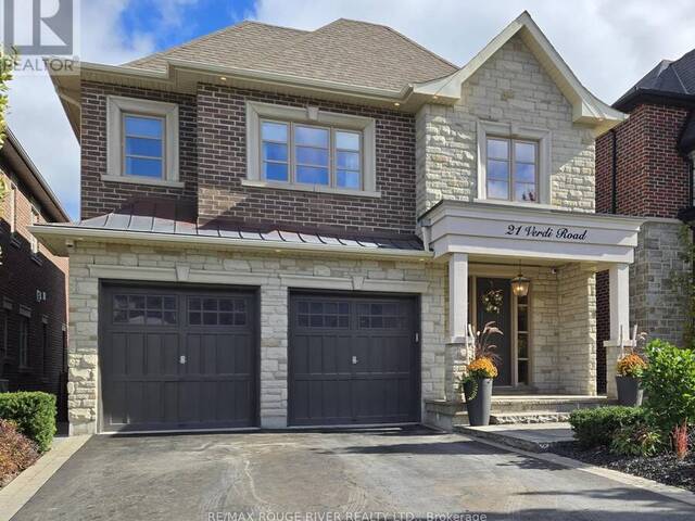 21 VERDI ROAD Richmond Hill Ontario, L4E 4P9