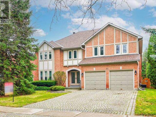 22 MONTCLAIR ROAD Richmond Hill Ontario, L4B 2T3