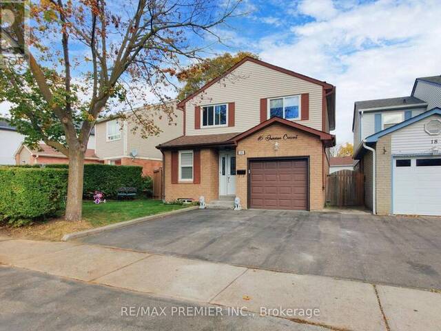 16 JAMESON CRESCENT Brampton Ontario, L6S 3W3