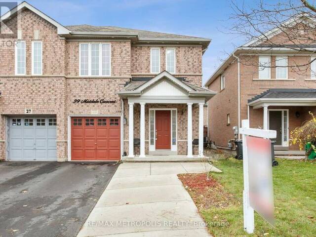 29 MISTDALE CRESCENT Brampton Ontario, L7A 1S2