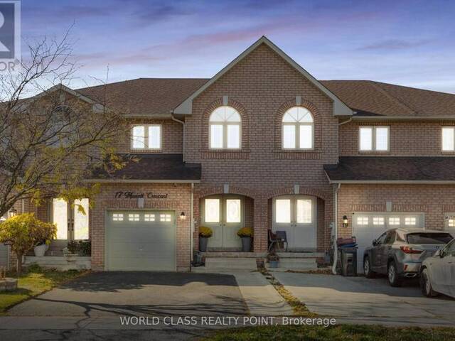 17 MANETT CRESCENT Brampton Ontario, L6X 4X4