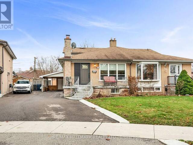 21 FARLEY CRESCENT Toronto Ontario, M9R 2A5