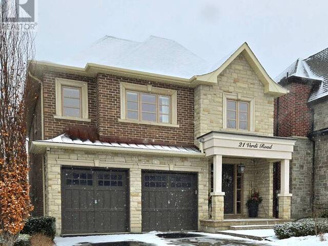 21 VERDI ROAD Richmond Hill Ontario, L4E 4P9