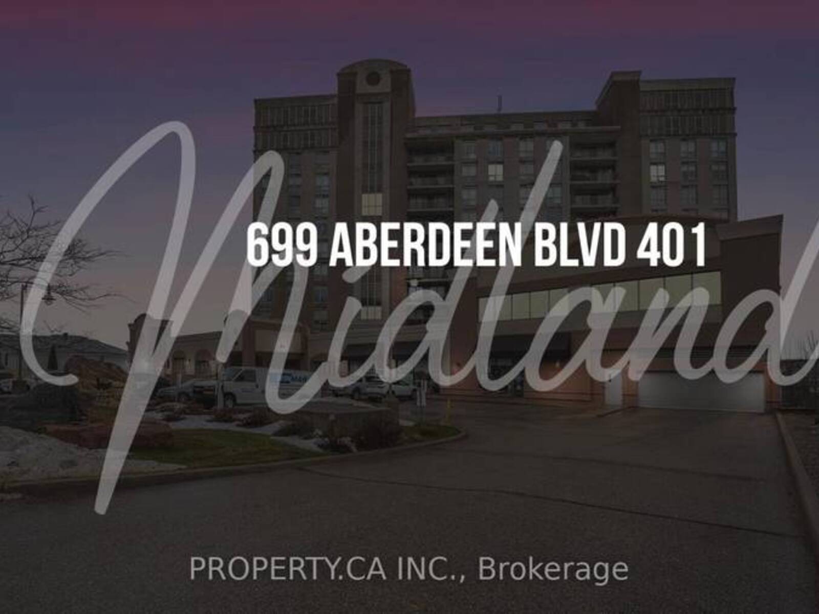 401 - 699 ABERDEEN BOULEVARD, Midland, Ontario L4R 5P2