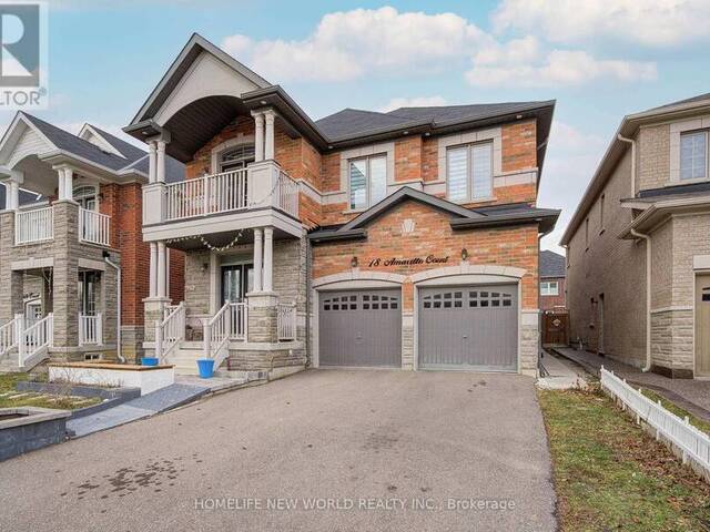 18 AMARETTO COURT Brampton Ontario, L6X 5M9