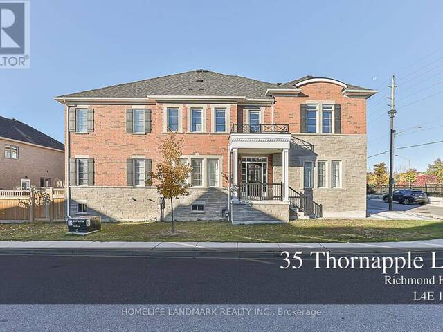 35 THORNAPPLE LANE Richmond Hill Ontario, L4E 1E7