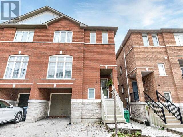 20 - 7155 MAGISTRATE TERRACE Mississauga Ontario, L5W 1Y7 - 4 Bedrooms Condo For Sale