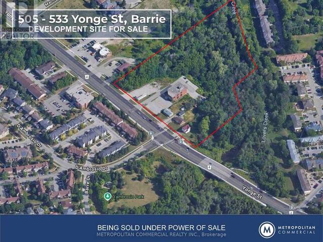 505 YONGE STREET Barrie Ontario, L4N 4E1 - Vacant Land For Sale