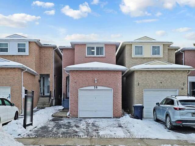 16 CHAD CRESCENT Toronto Ontario, M1B 2Z6