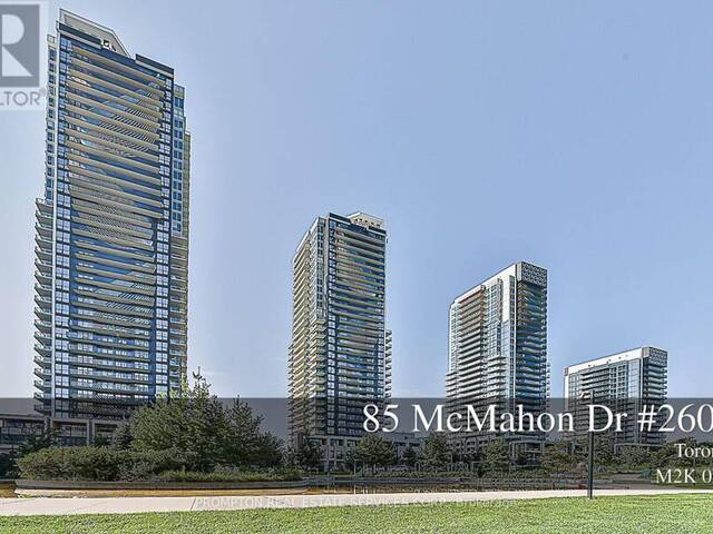 #2606 - 85 MCMAHON DRIVE Toronto Ontario, M2K 0H2 - 3 Bedrooms Condo For Sale