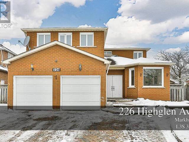 226 HIGHGLEN AVENUE Markham Ontario, L3S 3H1 - 5 Bedrooms Home For Sale