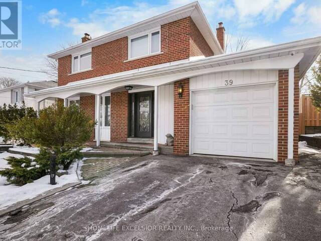 39 DAVEAN DRIVE Toronto Ontario, M2L 2R6 - 5 Bedrooms Home For Sale