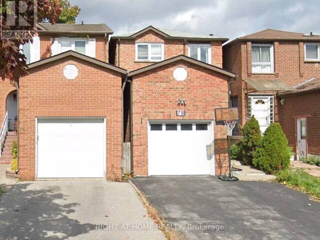 78 REJANE CRESCENT Vaughan Ontario, L4J 5A4 - 4 Bedrooms Home For Sale