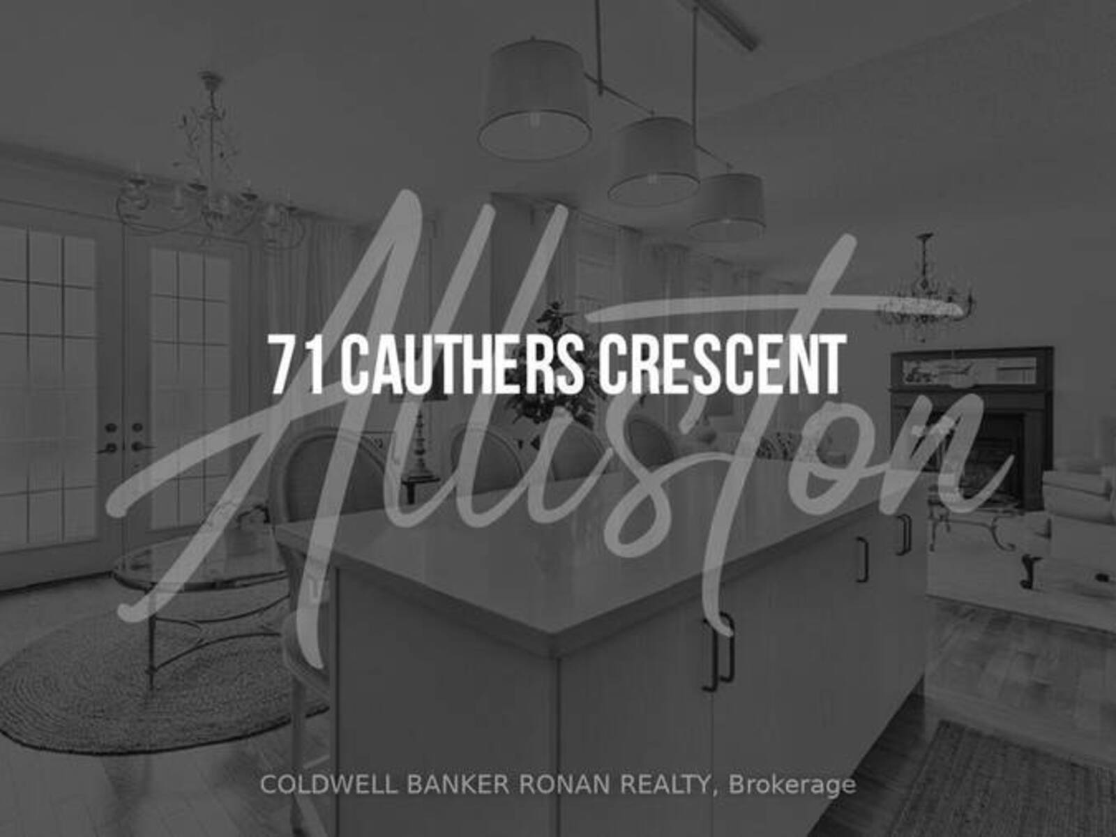 71 CAUTHERS CRESCENT, Alliston, Ontario L9R 0L2