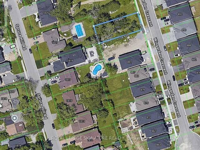 893 WINGARDEN CRESCENT Pickering Ontario, L1V 1S5 - Vacant Land For Sale