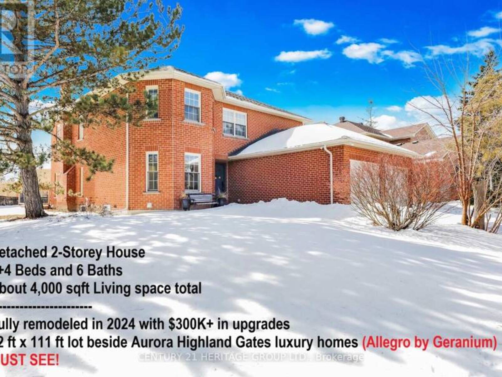 243 MURRAY DRIVE, Aurora, Ontario L4G 5X1