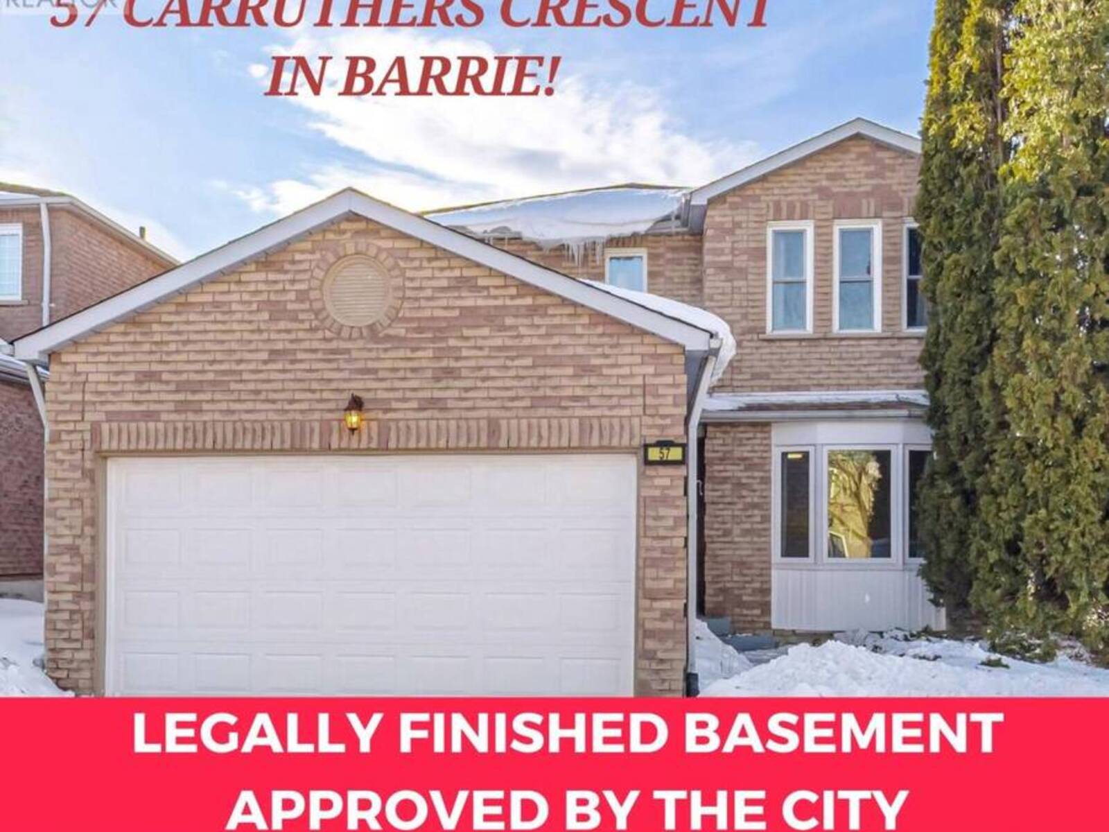 57 CARRUTHERS CRESCENT, Barrie, Ontario L4M 6A7