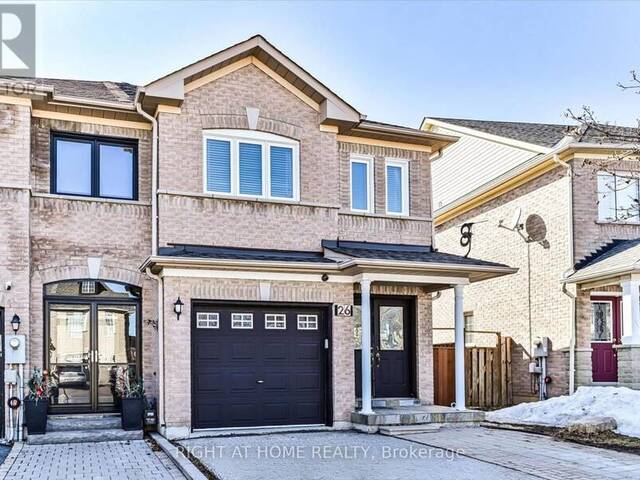 26 BENJAMIN HOOD CRESCENT Vaughan Ontario, L4K 5M3 - 3 Bedrooms Home For Sale