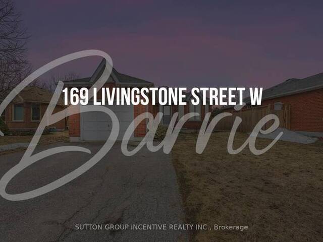 169 LIVINGSTONE STREET W Barrie Ontario, L4N 7J7 - 3 Bedrooms Home For Sale