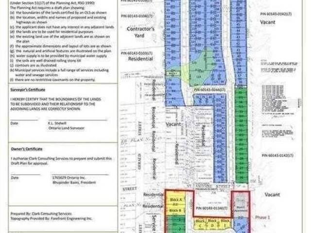0 ST ANTOINE STREET Cornwall Ontario, K6H 7G9 - Vacant Land For Sale